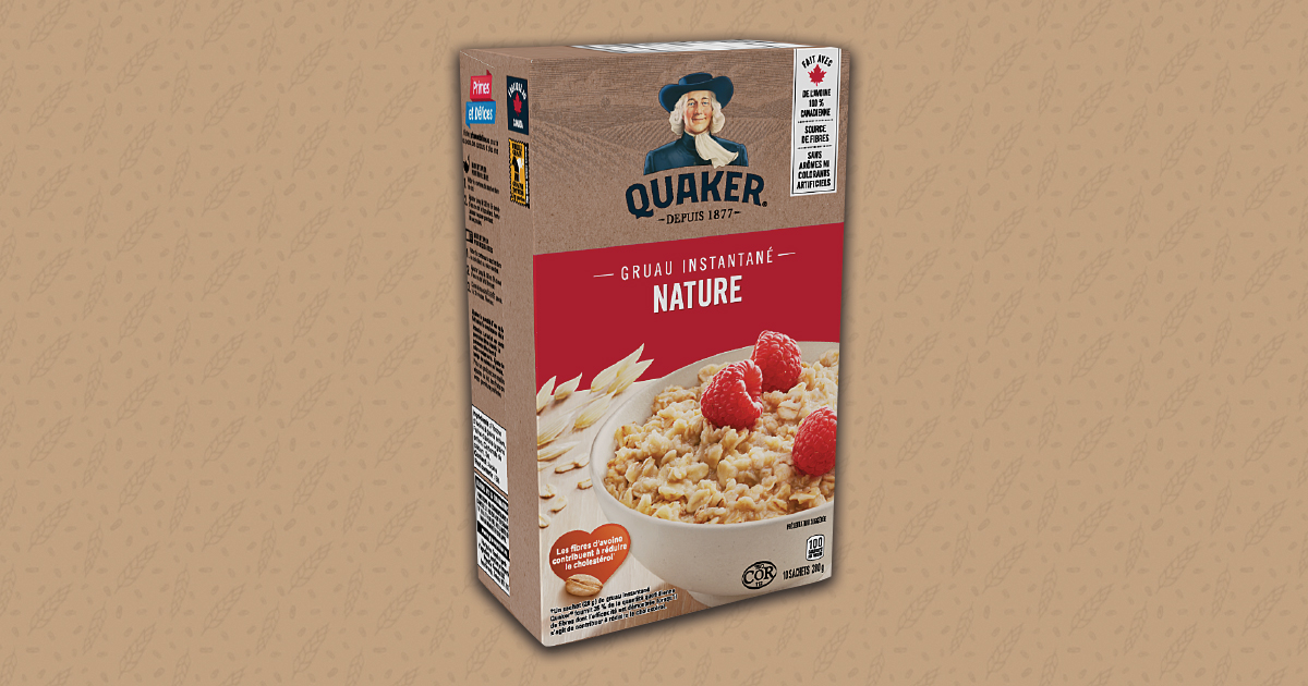 Quaker Gruau Instantan Quaker Nature Tasty Rewards