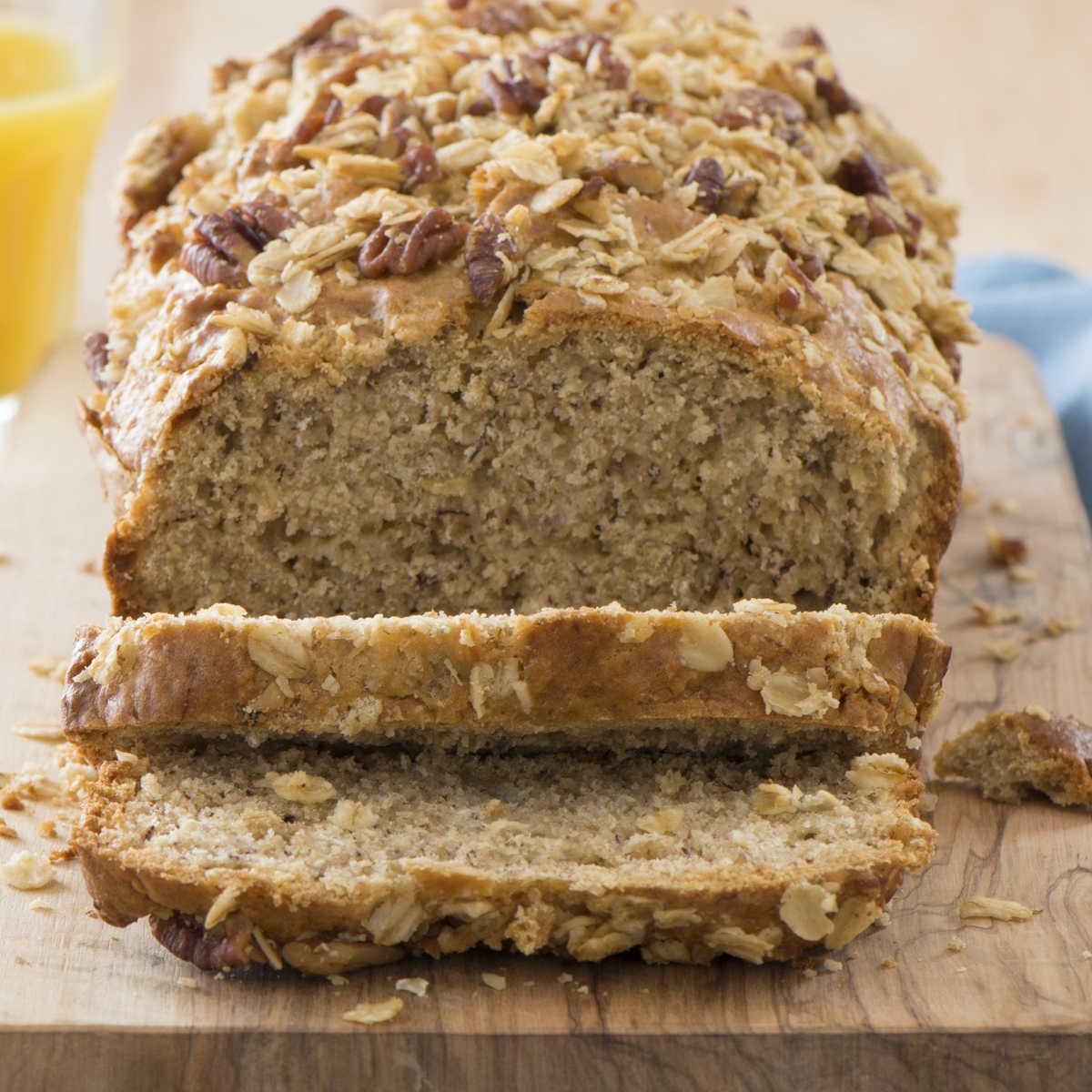 Gâteau aux bananes gruau et pacanes