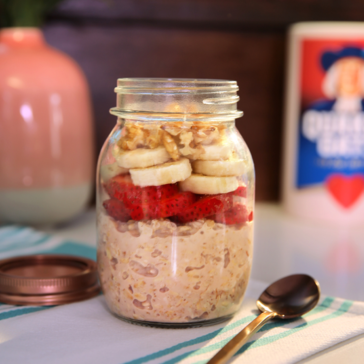 Chocolate Banana Overnight Oats Tasty Rewards