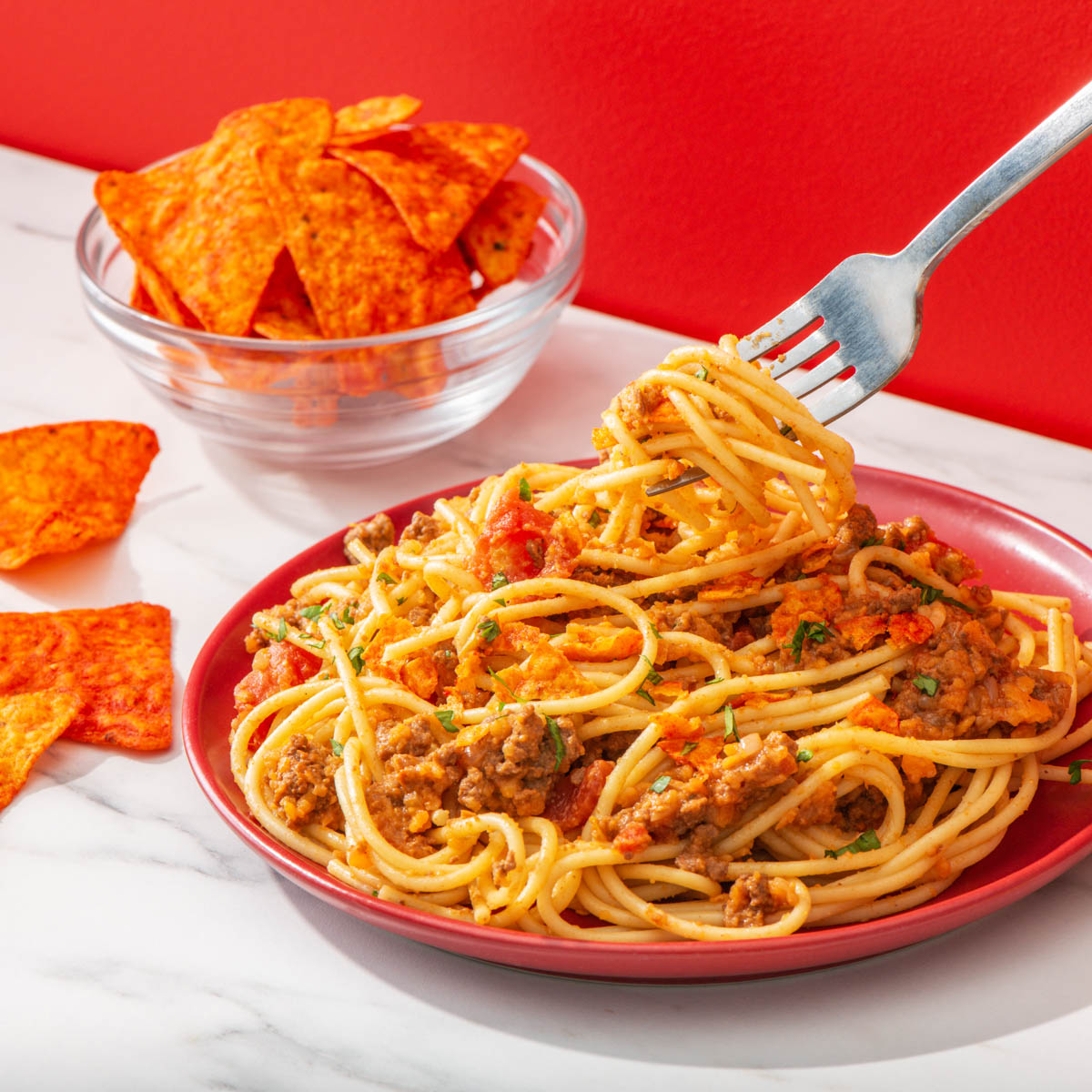 Doritos<sup>®</sup> Flamin’ Hot<sup>®</sup> Nacho Spaghetti