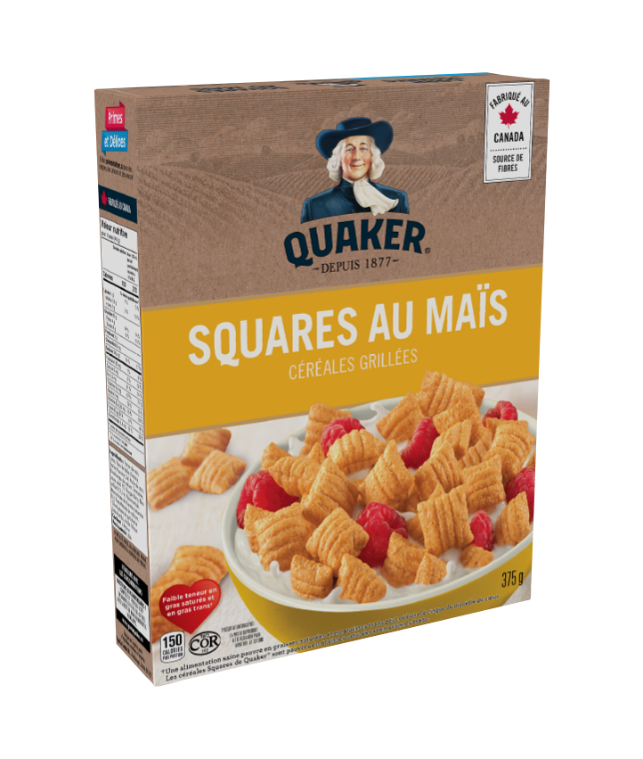 Quaker - Quaker® Céréales Squares au maïs
