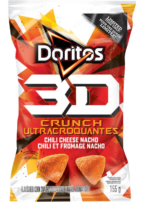 Doritos - DORITOS 3D_TM_ Crunch Chili Cheese Flavoured Corn Snacks ...