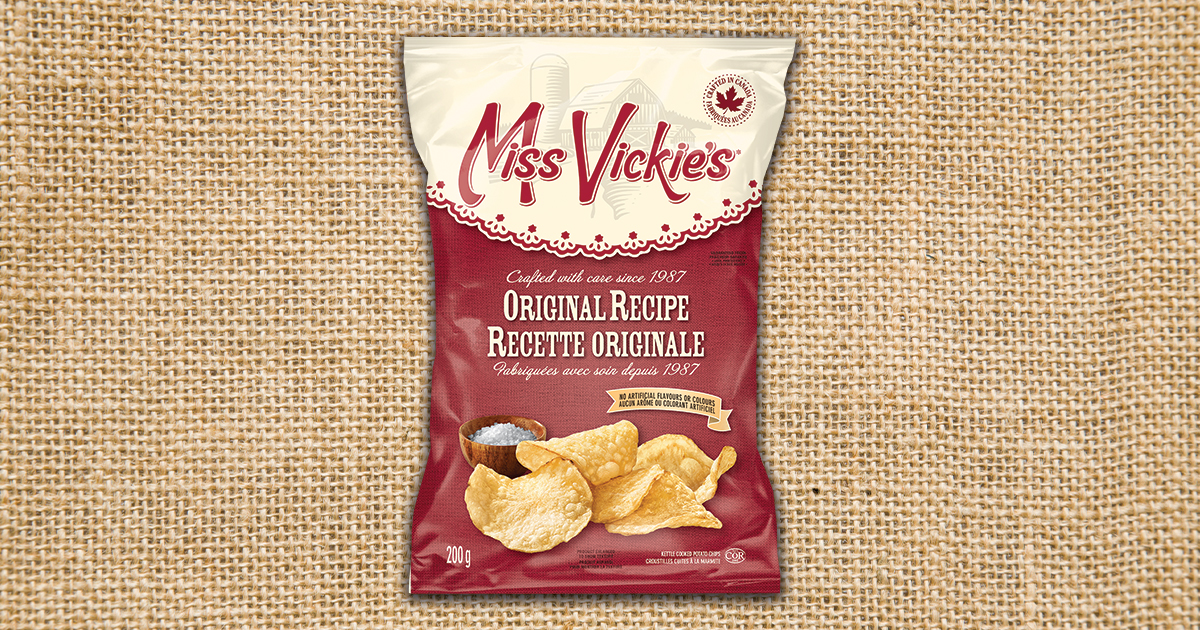 Miss Vickie's Original Recipe Kettle Cooked Potato Chips, 40 × 40 g