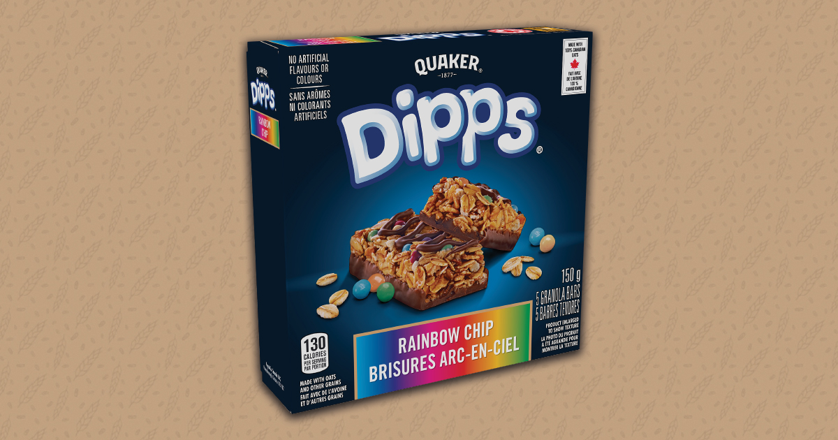 Quaker Dipps Granola Bars – Rainbow Chip 