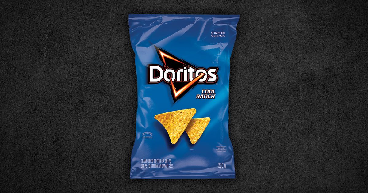Doritos Cool Ranch flavoured tortilla chips, 235g