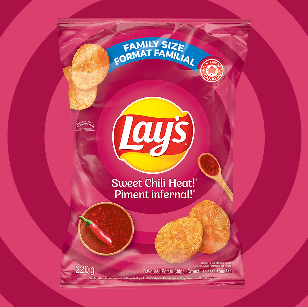 LAY'S<sup>®</sup> Sweet Chili Heat!<sup>®</sup> flavoured potato chips