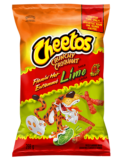 CHEETOS CRUNCHY<sup>®</sup> FLAMIN’ HOT<sup>®</sup> Lime Flavour Cheese Flavoured Snacks