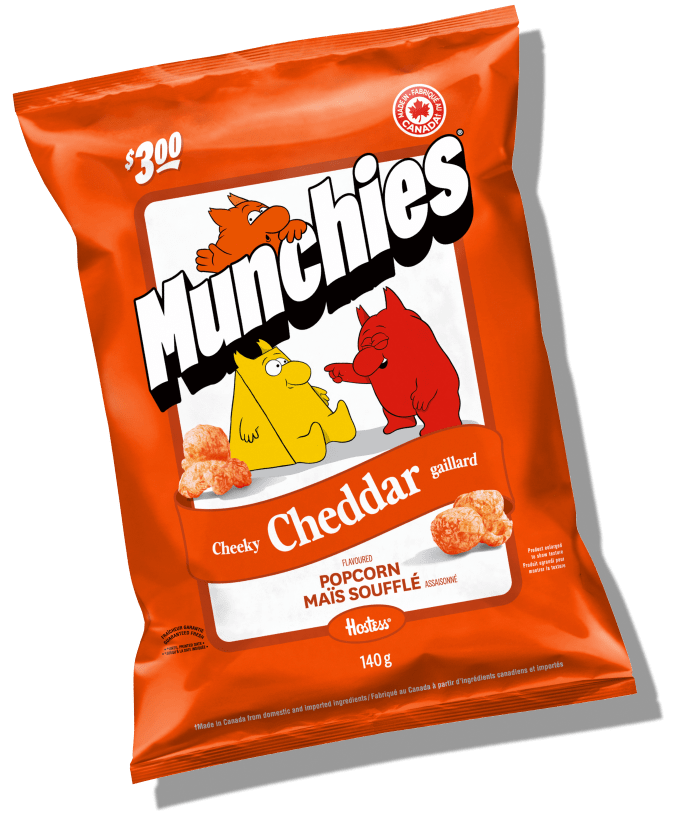 Munchies - Munchies Cheeky Cheddar Flavoured Popcorn Packshot