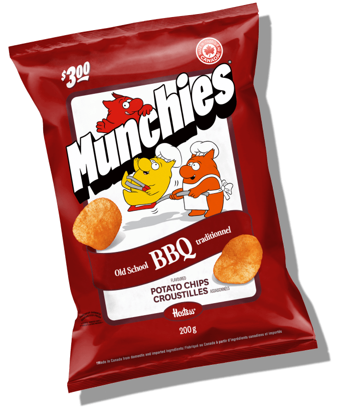 Munchies® Old School BBQ Flavoured Potato Chips Packshot