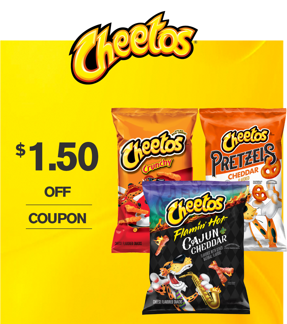 Save $1.50 on Cheetos