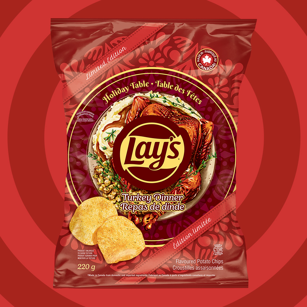 Lay's - LAY’S Turkey Dinner Flavoured Potato Chips