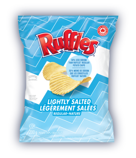 RUFFLES<sup>®</sup> Lightly Salted Potato Chips