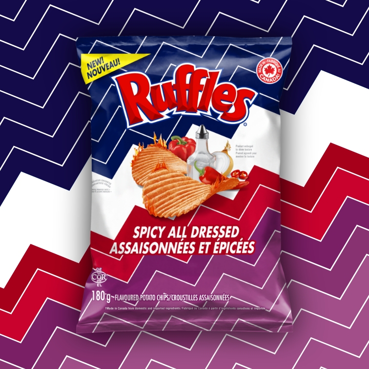 Ruffles - Ruffles Spicy All Dressed Flavoured Potato Chips