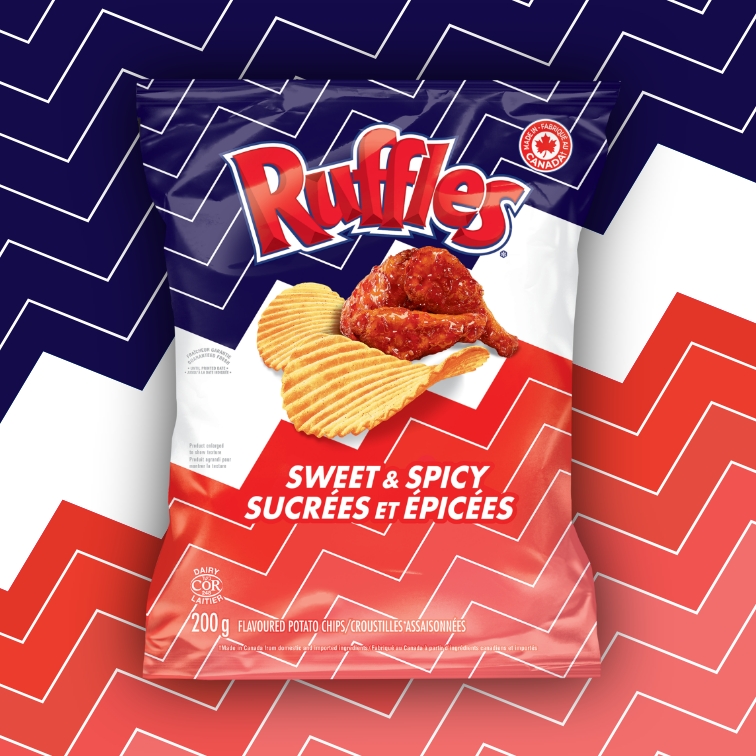 Ruffles - Ruffles Sweet & Spicy Flavoured Potato Chips