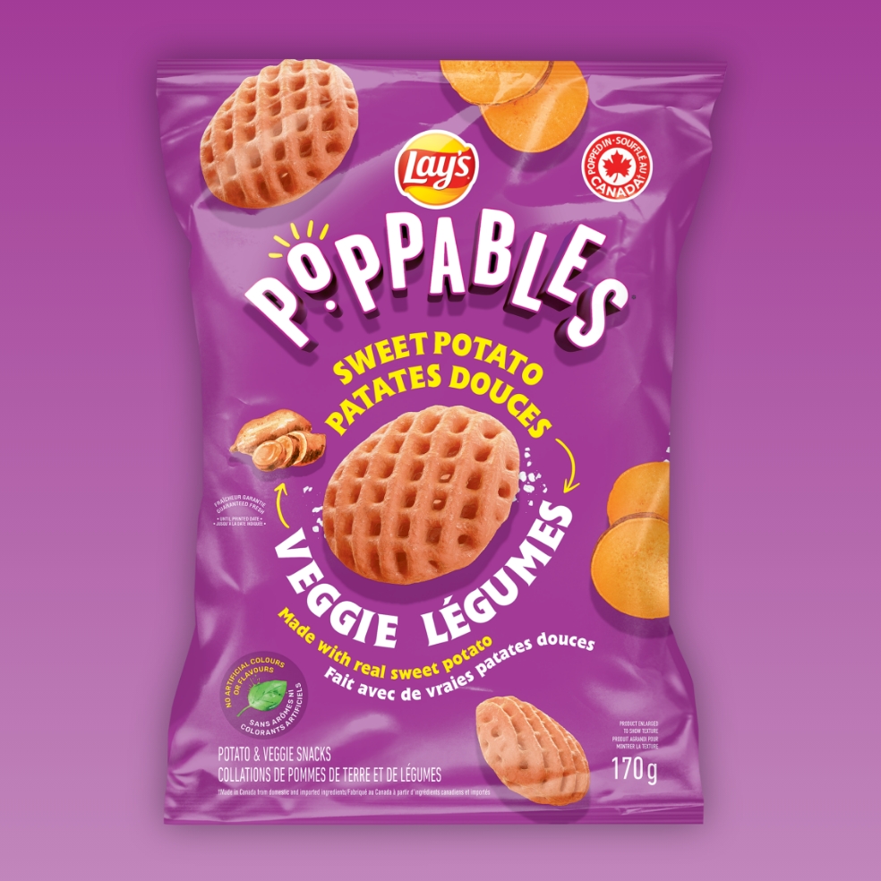 LAY’S POPPABLES<sup>®</sup> Légumes collations de pommes de terre et de légumes Patates douces